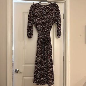 Long sleeve Kate Spade Leopard dress never worn! Tag still on